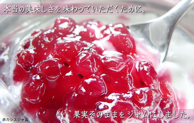 本当の美味しさを味わっていただくために、果実そのままをジャムにしました。