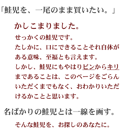 鮭児 ケイジ 北海道産地直送贈答ギフト販売 三佐ヱ門本舗 鮭児 ケイジ 北海道産地直送贈答ギフト販売 三佐ヱ門本舗
